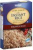 Meijer instant rice brown, long grain Calories