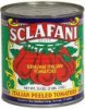 Sclafani italian peeled tomatoes Calories