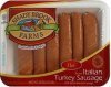 Shady Brook Farms italian turkey sausage lean, hot Calories