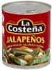 La Costena jalapeno peppers green pickled Calories