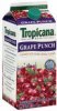 Tropicana juice beverage blend grape punch Calories