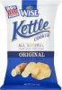 Wise kettle cooked potato chips original Calories