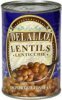Delallo lentils lenticchie, imported italian Calories