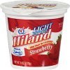 Hiland light fat free strawberry yogurt Calories