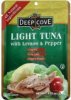 Deep Cove light tuna with lemon and pepper Calories
