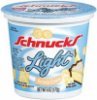 Schnucks  light yogurt banana cream Calories