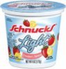 Schnucks  light yogurt strawberry banana Calories