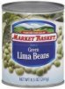Market Basket lima beans green, fancy Calories