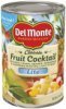 Del Monte in extra light syrup fruit cocktail lite Calories