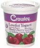 Crowley lowfat yogurt black cherry Calories