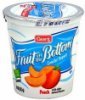 Stop & Shop lowfat yogurt fruit on the bottom, peach Calories