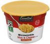Essential Everyday mac & cheese dinner microwavable, triple cheese Calories