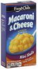 Food Club macaroni & cheese dinner mini shells Calories