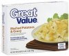 Great Value mashed potatoes & gravy Calories