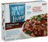 South Beach Living meatloaf with gravy Calories