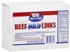 Moo & Oink mild links beef Calories