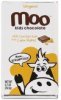 Moo Kids Chocolate milk chocolate bar organic, with corn flakes Calories