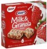 Kraft milk & granola bars strawberry Calories