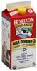 Horizon milk organic, fat free, dha omega-3 Calories