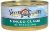 Yankee Clipper minced clams Calories