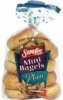 Sara Lee mini bagels plain Calories