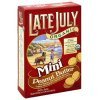 Late July mini bite size sandwich crackers organic, peanut butter Calories