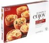 Simply Enjoy mini quiche hors d'oeuvres assorted flavors Calories
