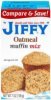 Jiffy mix oatmeal muffin Calories