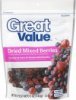 Great Value mixed berries dried Calories