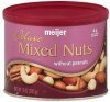 Meijer mixed nuts deluxe Calories