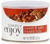 Simply Enjoy mixed nuts sweet & salty Calories
