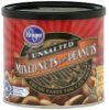 Kroger mixed nuts with peanuts, unsalted Calories