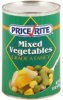 PriceRite mixed vegetables Calories