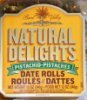 Bard Valley natural delights date rolls pistachio Calories