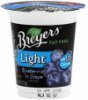 Breyers nonfat yogurt light, blueberries 'n cream Calories