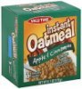 Valu Time oatmeal instant, apple & cinnamon Calories