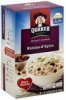 Quaker oatmeal instant, raisins & spice Calories