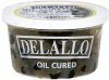 Delallo oil cured olives Calories
