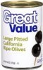 Great Value olives california ripe pitted large Calories