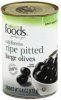 Lowes foods olives california, ripe pitted, large Calories