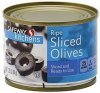 Safeway olives ripe, sliced Calories