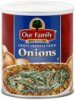 Our Family onions crispy french fried Calories