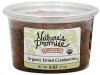 Natures Promise organic dried cranberries Calories