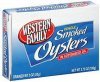Western Family oysters smoked, whole Calories