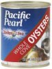 Pacific Pearl oysters whole cove Calories