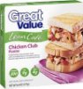 Great Value panini lean cafe chicken club Calories