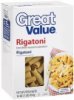 Great Value pasta rigatoni Calories