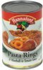 Hannaford pasta rings meatballs in tomato sauce. Calories