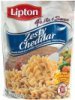 Lipton pasta & sauce zesty cheddar Calories