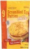 Timber Ridge Farms patties scrambled egg with cheese Calories